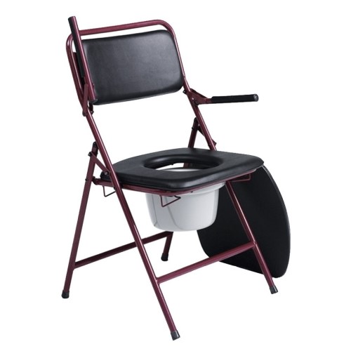 DELUXE COMFORT FOLDING COMMODE.